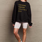 SIMPLY LOVE FULL SIZE COUNTDOWNS CHAMPAGNE RESOLUTIONS & CHEER ROUND NECK SWEATSHIRT