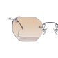 Aplos Metal Hexagon Sunglasses