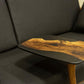 C-SHAPED LUXURY RESIN END / SIDE TABLE - UNIQUE GIFT IDEA