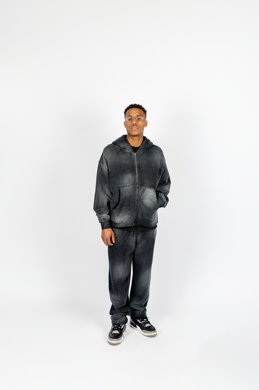042 CLOTHING SUN-DRIED ZIP UP AND SWEATPANTS SET