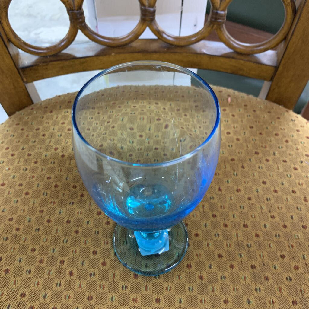 BLUE DRINKING GOBLET (1)-Thriftique Marketplace