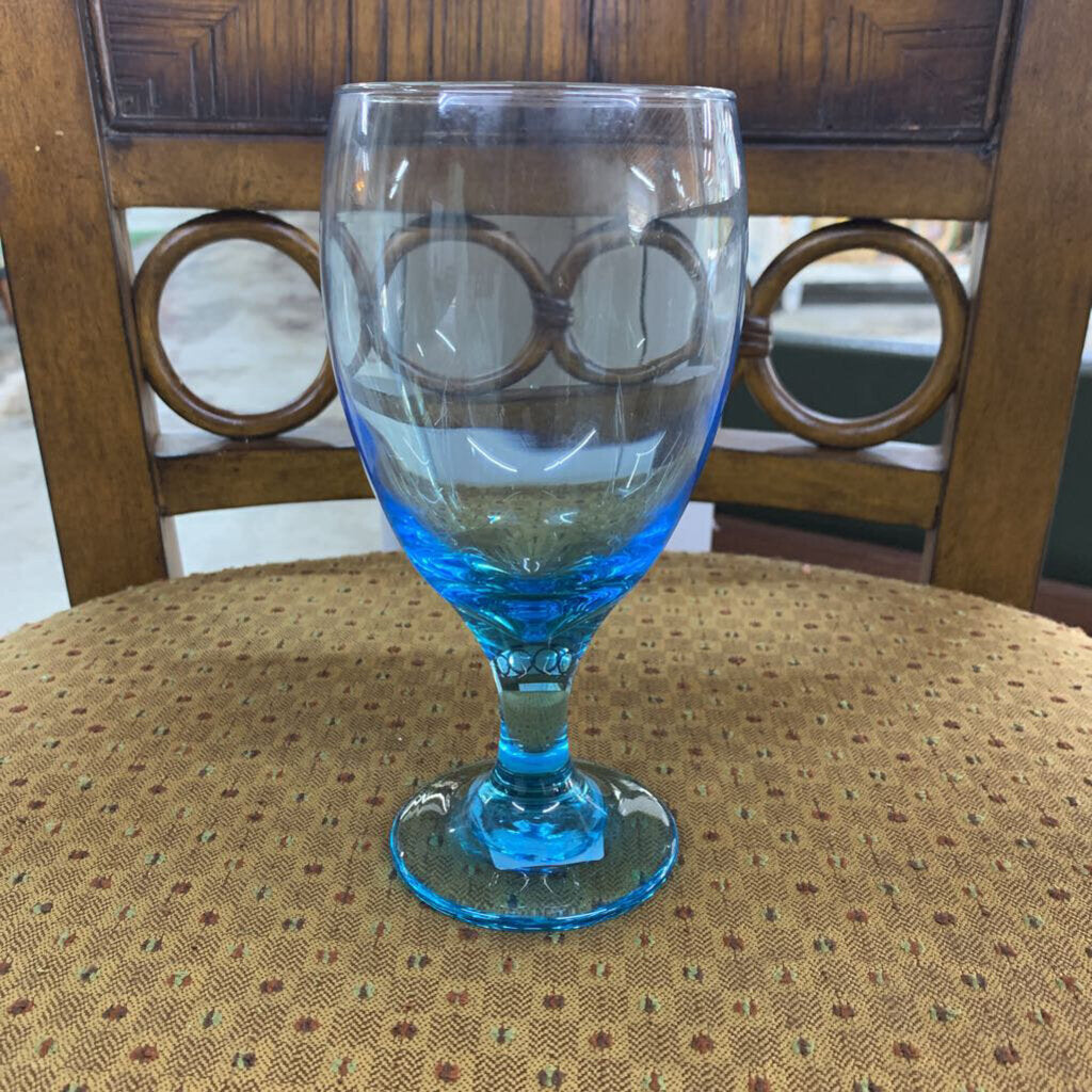 BLUE DRINKING GOBLET (1)-Thriftique Marketplace