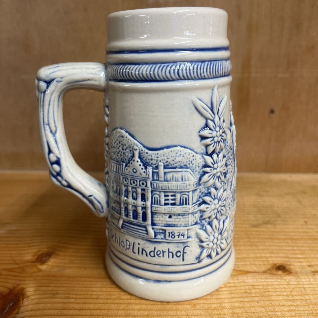 BLUE WASH GERMAN STEIN-Thriftique Marketplace