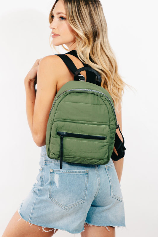 FAME ADJUSTABLE STRAP NYLON BACKPACK BAG