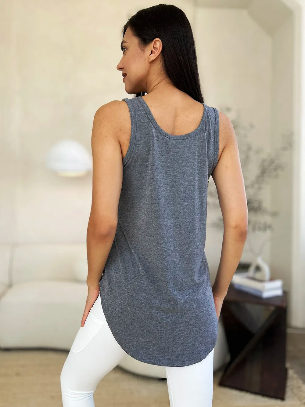 BASIC BAE FULL SIZE ROUND NECK CURVED HEM TANK