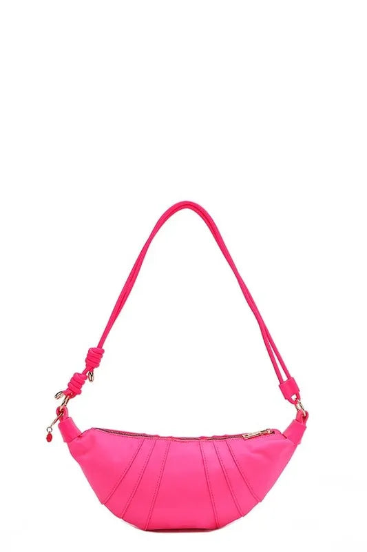 NICOLE LEE USA COLOR PATCH CROISSANT BAG