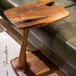 C-SHAPED LUXURY RESIN END / SIDE TABLE - UNIQUE GIFT IDEA