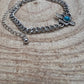 Cactus and Faux Turquoise Cuban Chain Bracelet