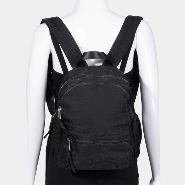 FAME NYLON MULTI POCKET BACKPACK BAG