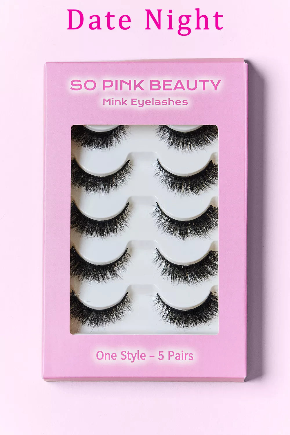 SO PINK BEAUTY MINK EYELASHES 5 PAIRS