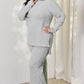 BASIC BAE FULL SIZE RIBBED HIGH-LOW TOP AND WIDE LEG PANTS SET