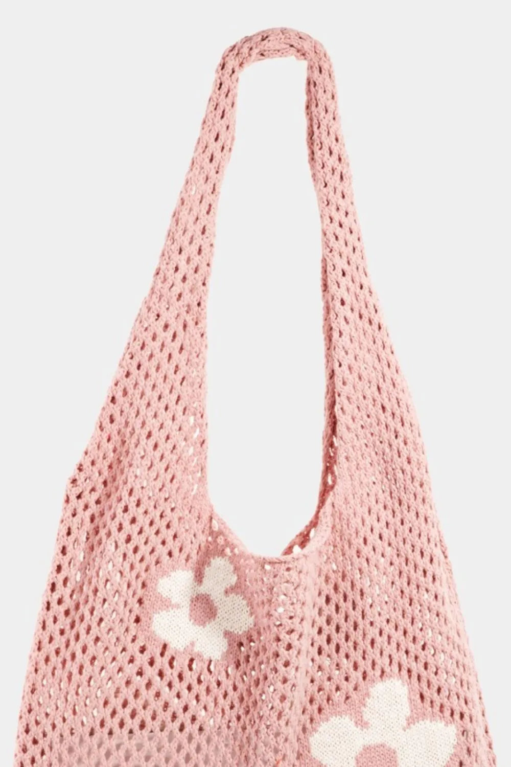FAME FLOWER KNITTED SHOULDER BAG