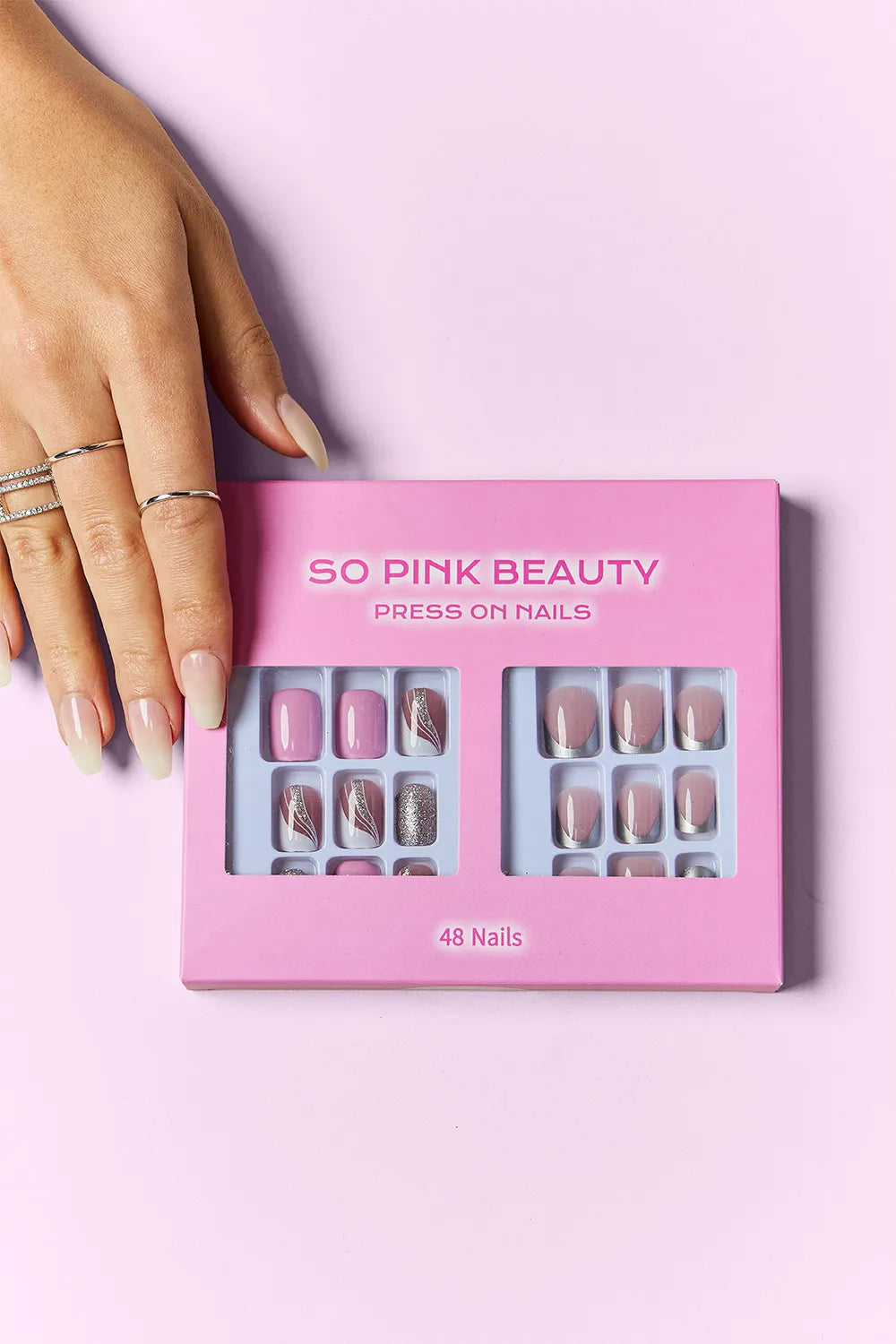 SO PINK BEAUTY PRESS ON NAILS 2 PACKS