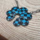 Checkered Squash Blossom Necklace - 18 inch