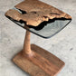 C-SHAPED LUXURY RESIN END / SIDE TABLE - UNIQUE GIFT IDEA