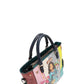 NICOLE LEE USA ECO-LEATHER HANDBAG WITH SIDE POCKETS
