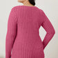 BASIC BAE FULL SIZE RIBBED V-NECK LONG SLEEVE T-SHIRT
