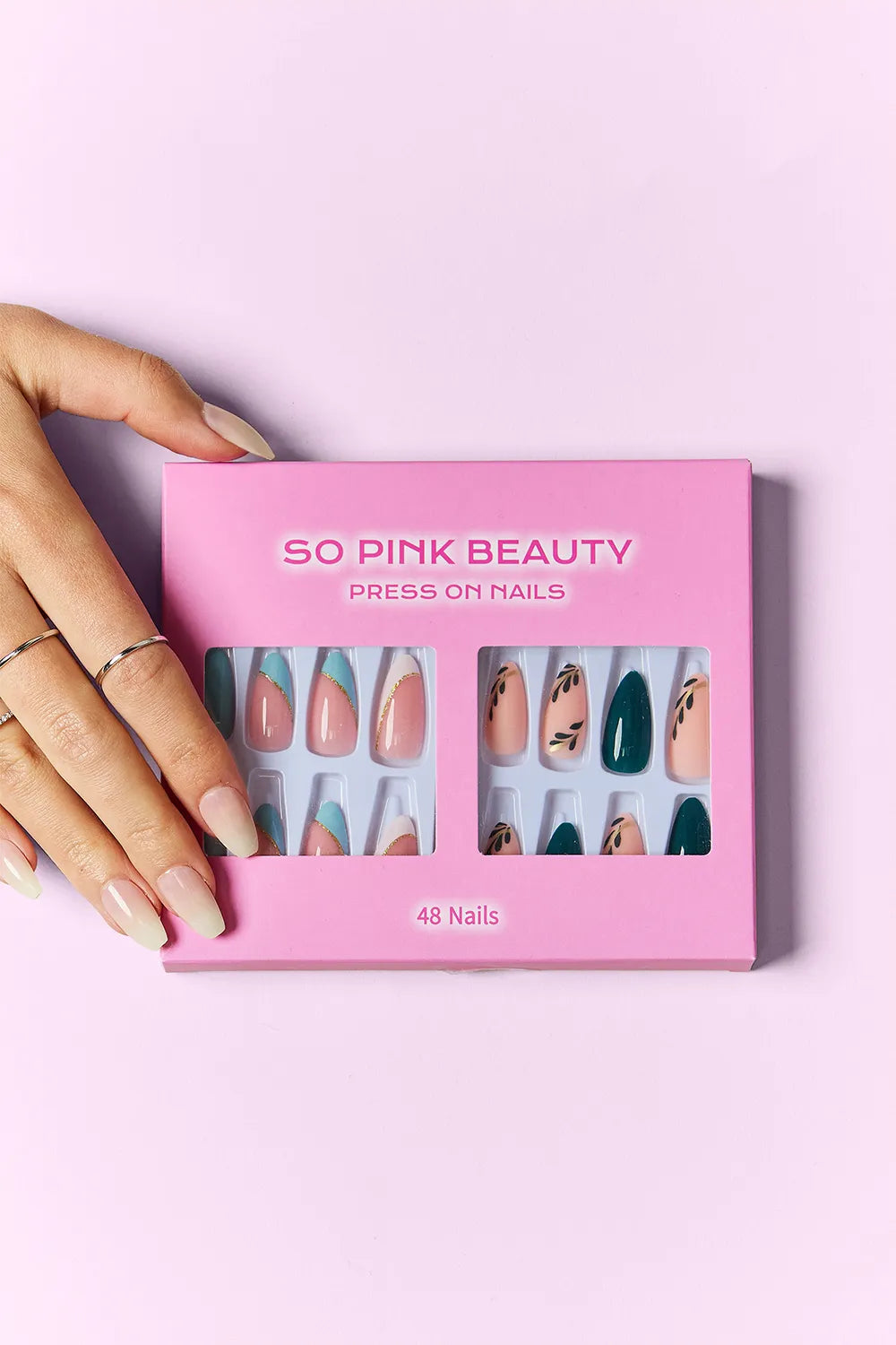 SO PINK BEAUTY PRESS ON NAILS 2 PACKS