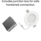 8 PACK - BRILLI 4W COLOR TUNABLE LED CANLESS RECESSED RETROFIT DOWNLIGHT FLUSH MOUNT LIGHT FIXTURE