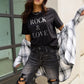 SIMPLY LOVE FULL SIZE ROCK ＆ LOVE SHORT SLEEVE T-SHIRT