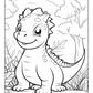 50 Cute Dinosaur Coloring Pages – Instant Download PDF