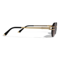 DORE METAL FRAMELESS SUNGLASSES