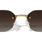 DORE METAL FRAMELESS SUNGLASSES