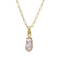 TREASURY PENDANT WITH PINK SOUTH SEA TWIN PEARL