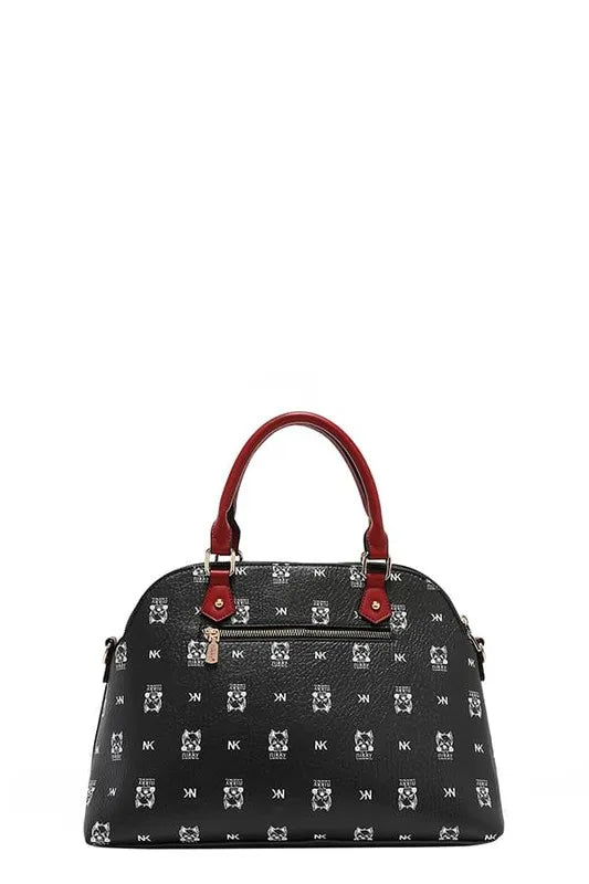 NICOLE LEE USA ECO-LEATHER CAT DOME BAG