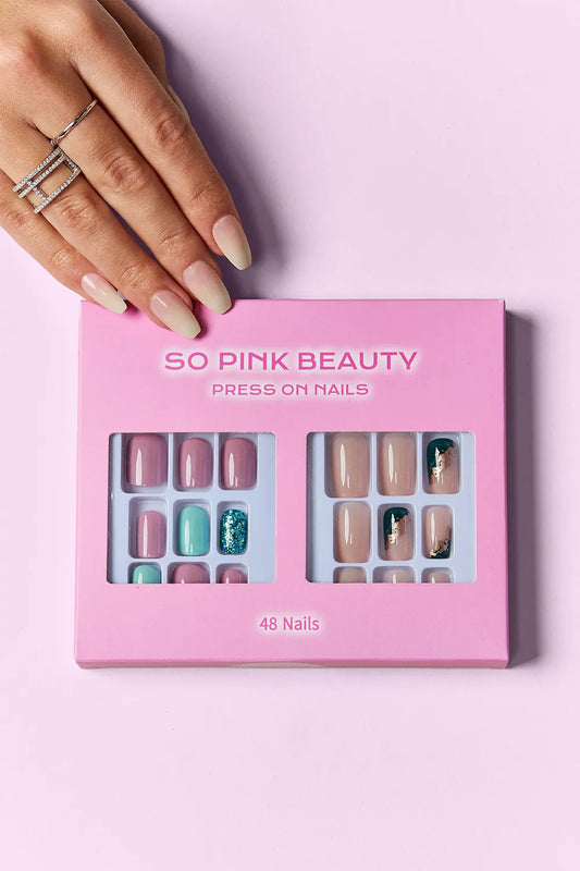 SO PINK BEAUTY PRESS ON NAILS 2 PACKS