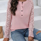 IVY LANE HALF BUTTON RAGLAN SLEEVE BLOUSE