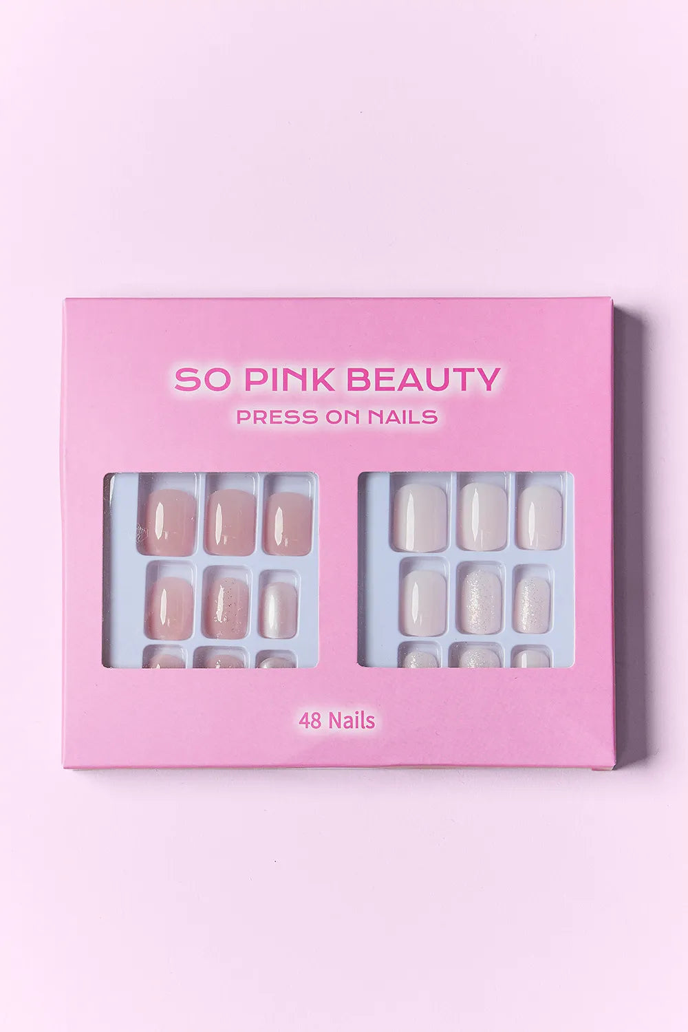 SO PINK BEAUTY PRESS ON NAILS 2 PACKS