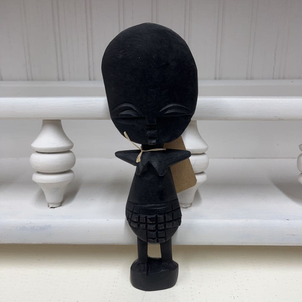 EBONY WOOD AFRICAN FERTILITY STATUE-Thriftique Marketplace