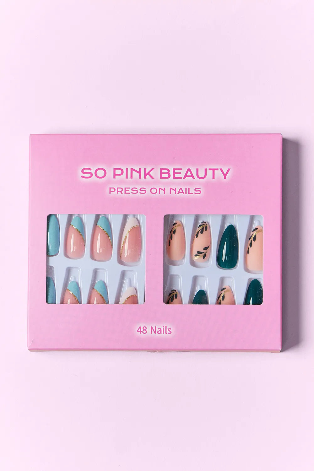 SO PINK BEAUTY PRESS ON NAILS 2 PACKS