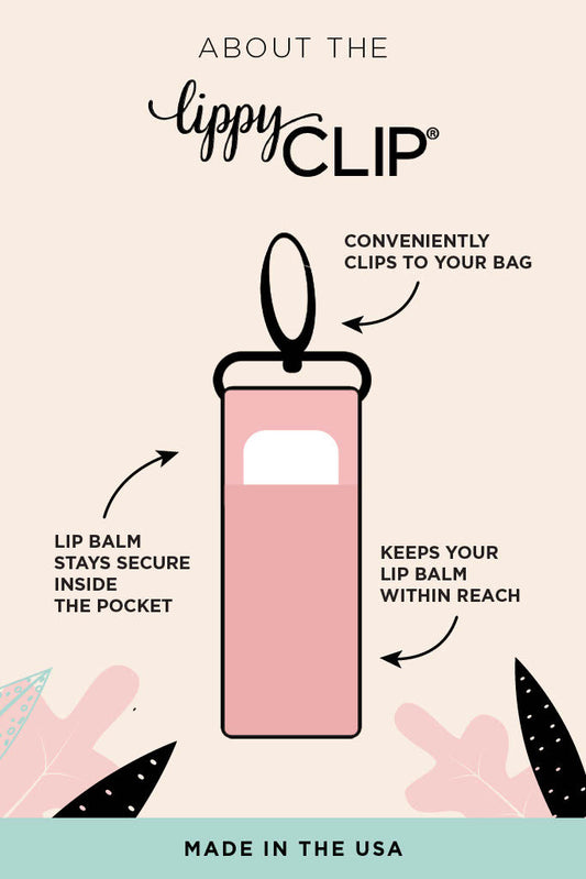 TIGER STRIPE LIPPYCLIP® LIP BALM HOLDER