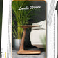 C-SHAPED LUXURY RESIN END / SIDE TABLE - UNIQUE GIFT IDEA