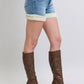 JUDY BLUE FULL SIZE HW TUMMY CONTROL SHEARLING CUFF DENIM SHORTS PLUS SIZE
