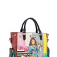 NICOLE LEE USA ECO-LEATHER HANDBAG WITH SIDE POCKETS