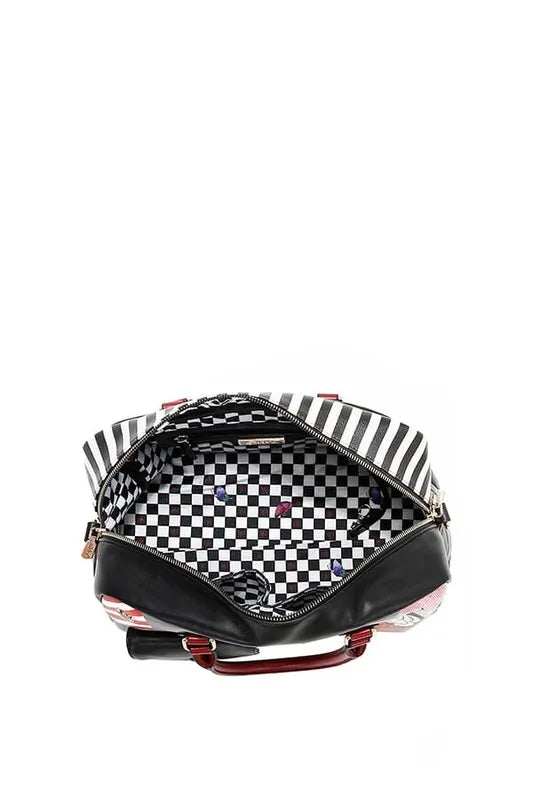 NICOLE LEE USA ECO-LEATHER BOSTON BAG