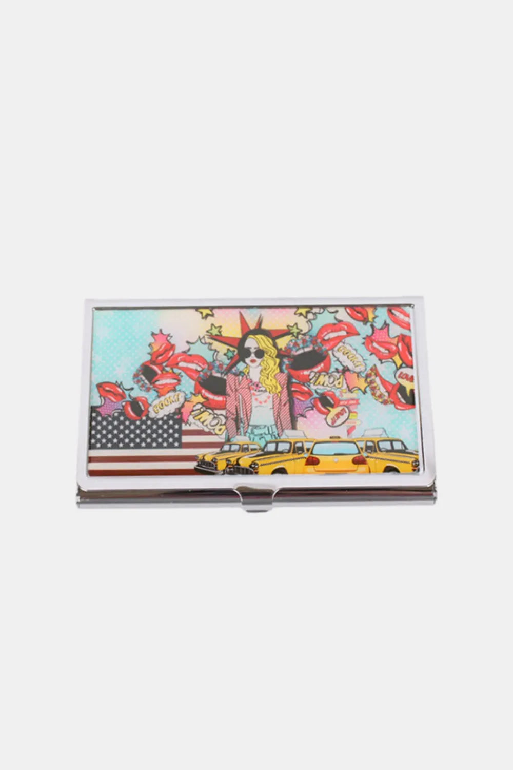 NICOLE LEE USA PRINTED BUSINESS CARD CASE