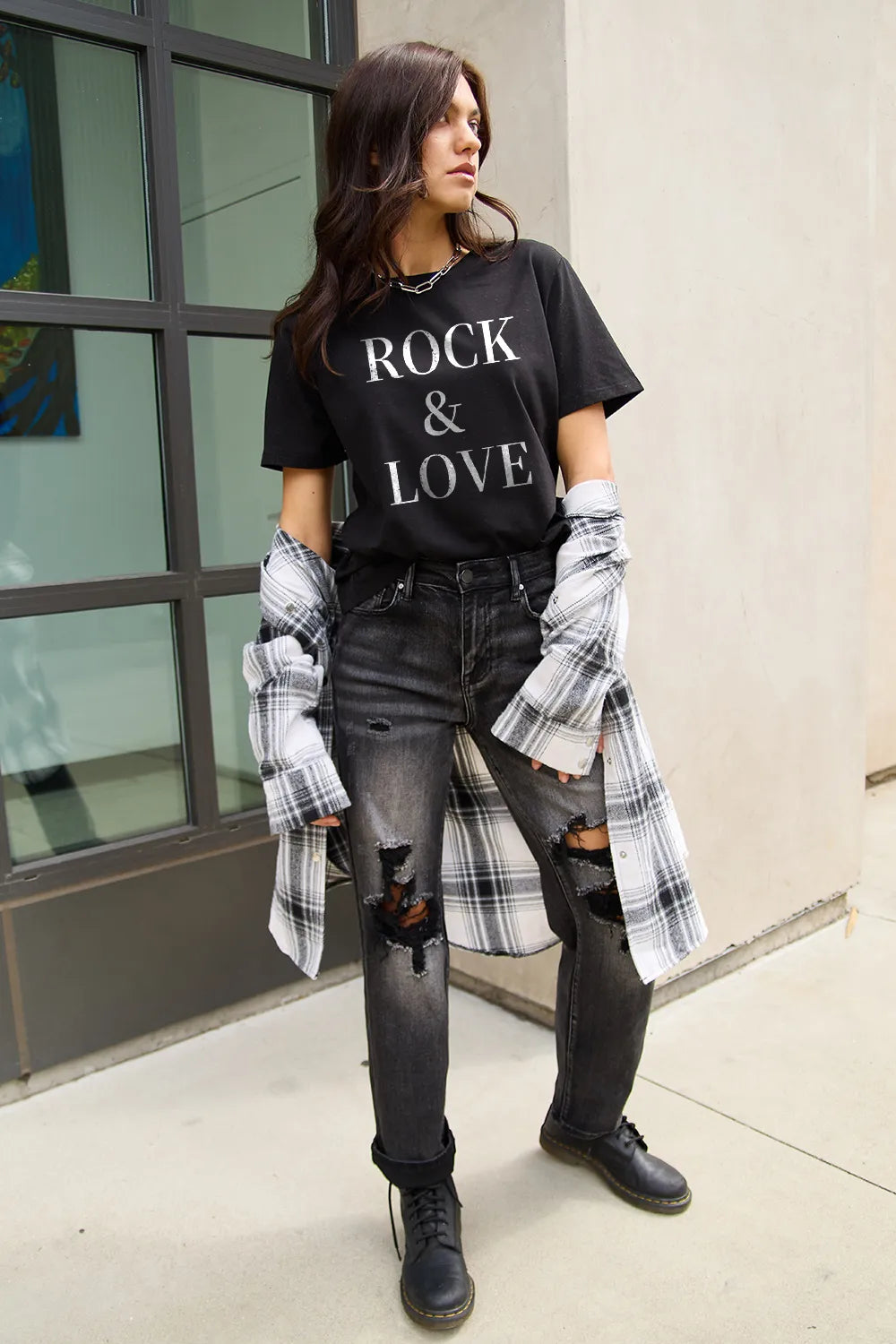 SIMPLY LOVE FULL SIZE ROCK ＆ LOVE SHORT SLEEVE T-SHIRT