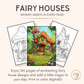 140 Enchanting Fairy Houses Coloring Pages – Printable PDF or Digital Use