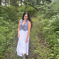 Faux Coral Long Squash Blossom Statement Necklace - 32 inch necklace