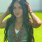 Faux Coral Long Squash Blossom Statement Necklace - 32 inch necklace