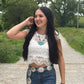 Faux Turquoise Squash Blossom and Earring Set - 18 inch necklace
