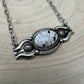 Faux White Buffalo Bar Necklace - 18 inch + 3