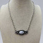 Faux White Buffalo Bar Necklace - 18 inch + 3