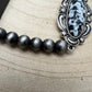Faux White Buffalo Stretch Bracelet