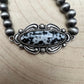 Faux White Buffalo Stretch Bracelet