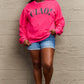 SIMPLY LOVE FULL SIZE CIAO！ROUND NECK SWEATSHIRT
